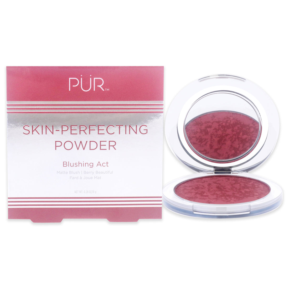 Blushing Act Skin Perfecting Powder - Berry Beautiful by Pur Minerals for Women 0.28 oz Powder