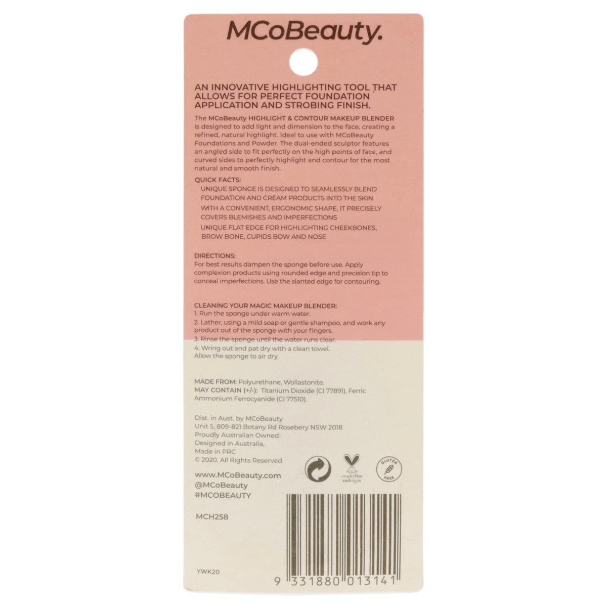 Highlight and Contour Makeup Blender Sponge