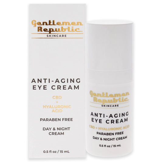 Anti-Aging Eye Cream by Gentlemen Republic for Men - 0.5 oz Cream