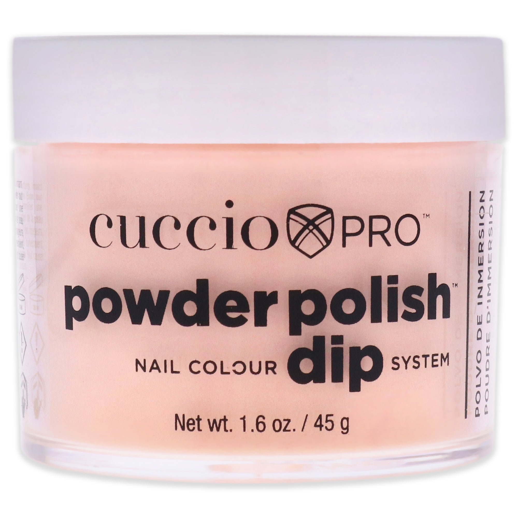 Pro Powder Polish Nail Colour Dip System - Peach Sorbet by Cuccio Colour for Women - 1.6 oz Nail Powder