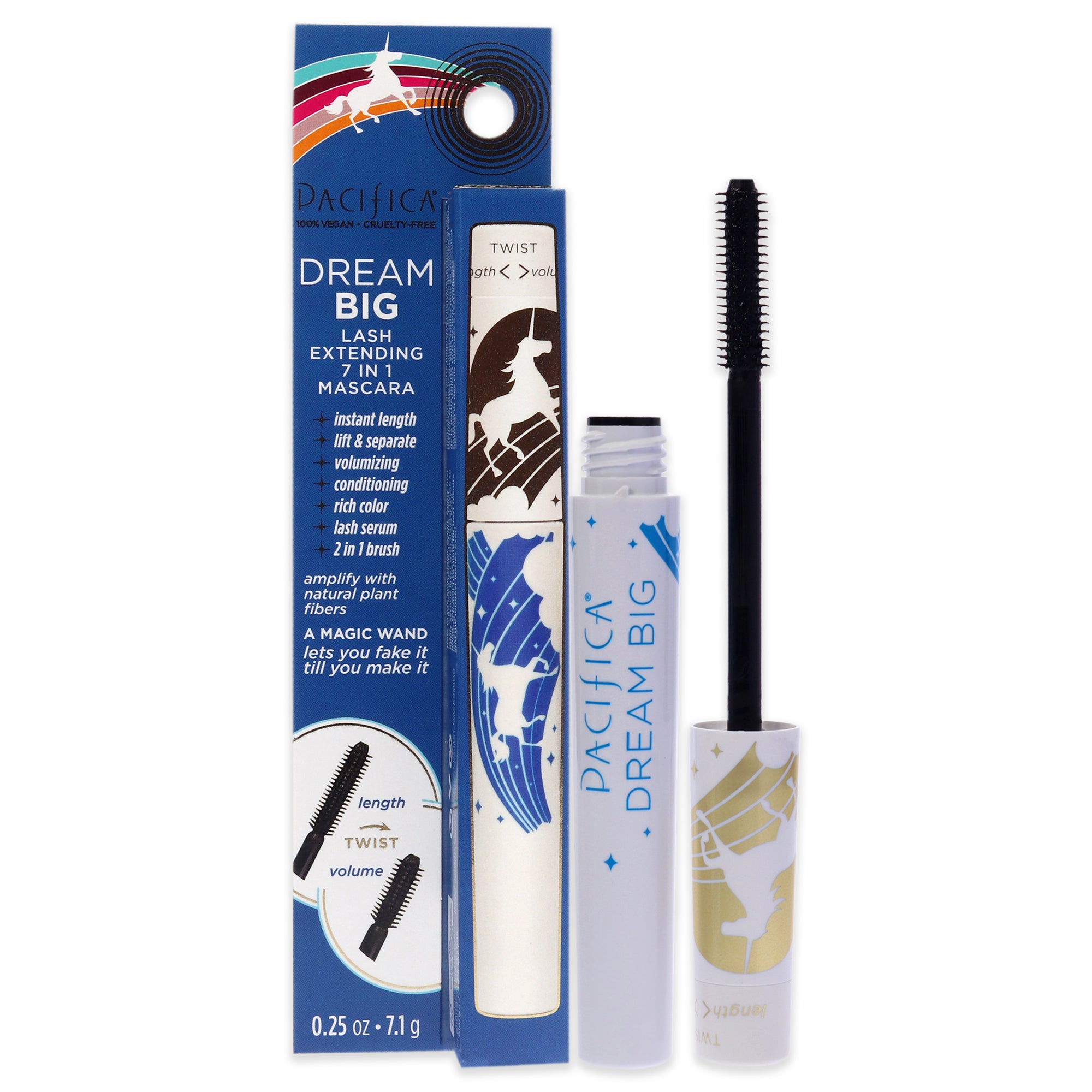 Dream Big Lash Extending 7-In-1 Mascara - Black Magic by Pacifica for Women - 0.25 oz Mascara