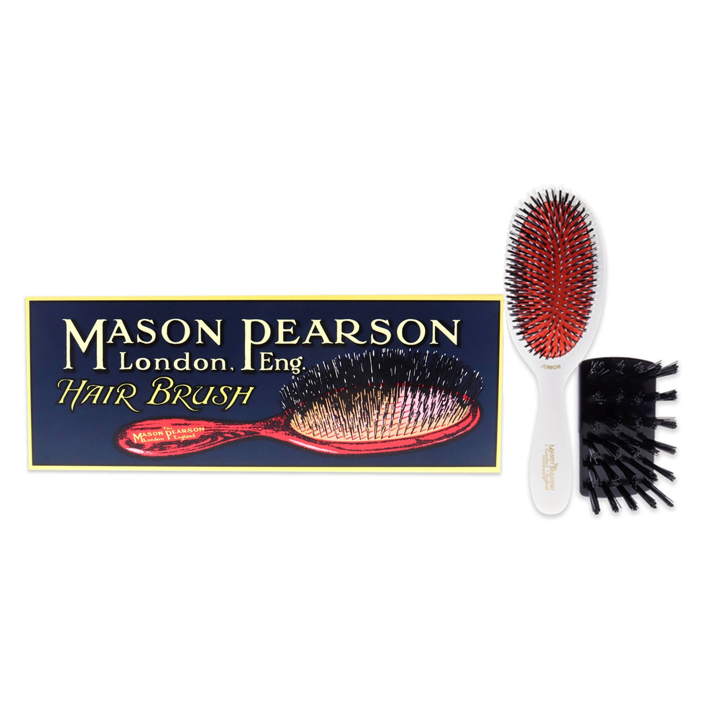 Junior Bristle and Nylon Brush - BN2 Ivory