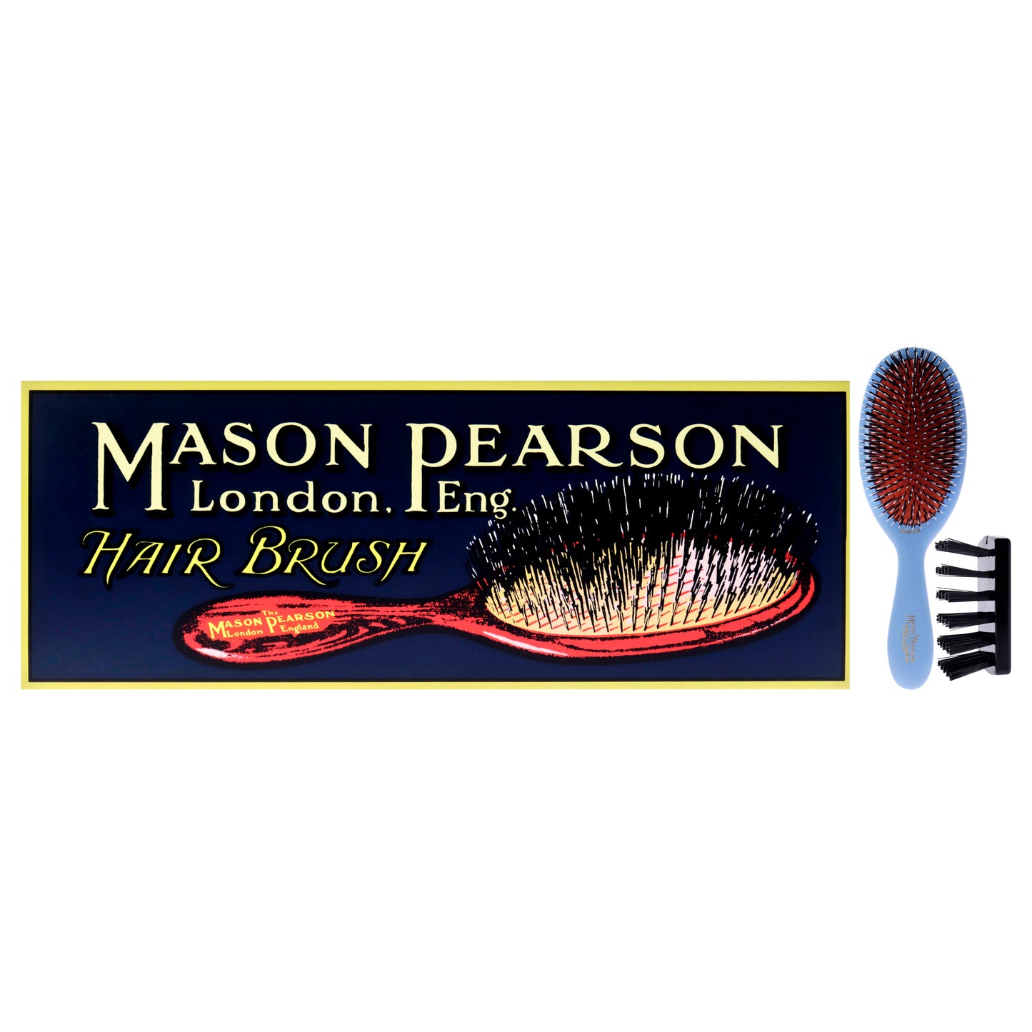Junior Bristle and Nylon Brush - BN2 Blue