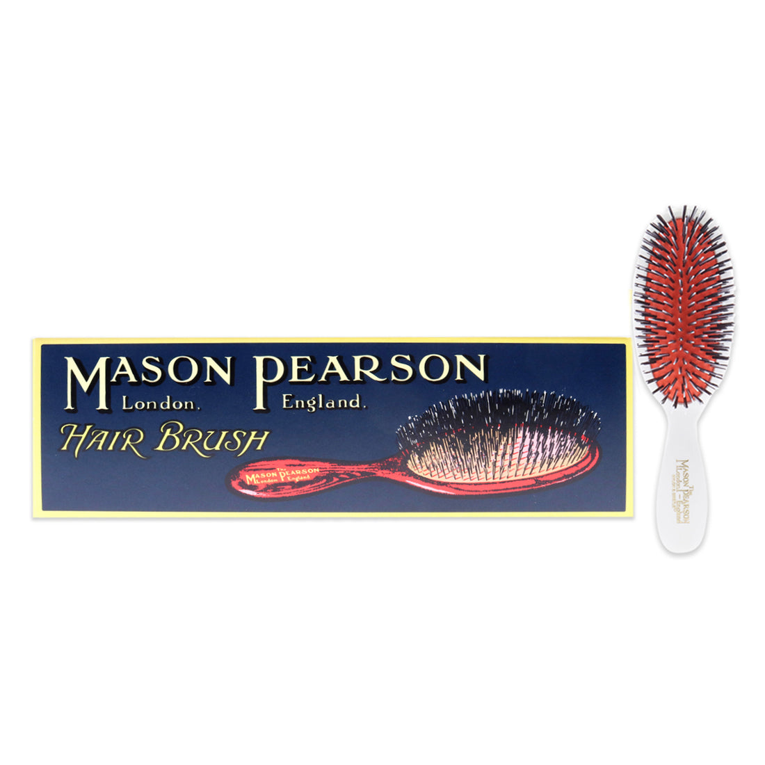 Pocket Bristle and Nylon Brush - BN4 Ivory
