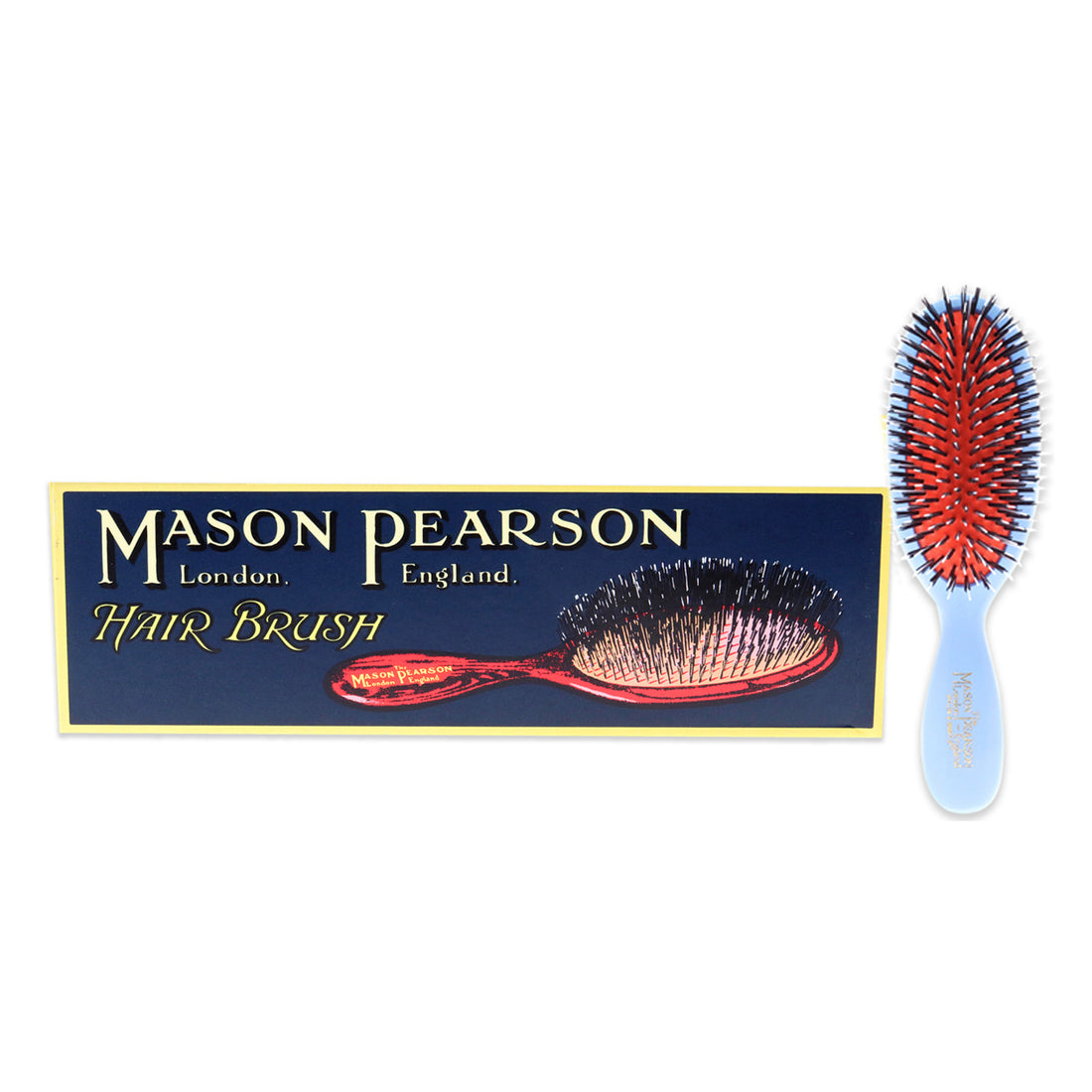 Pocket Bristle and Nylon Brush - BN4 Blue