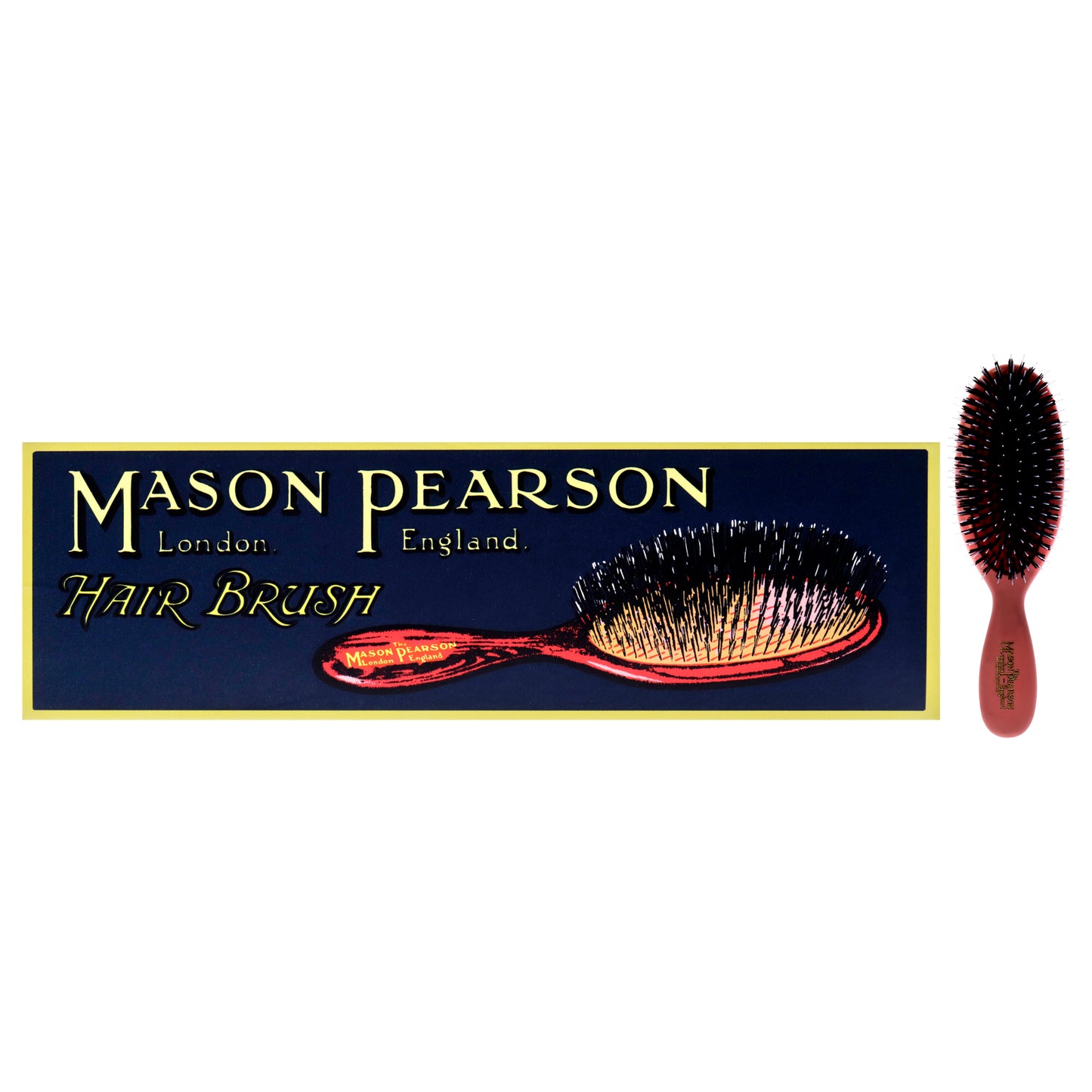 Pocket Bristle and Nylon Brush - BN4 Pink