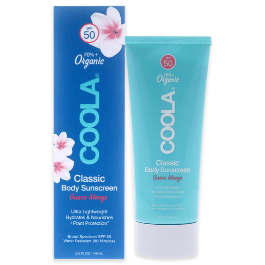 Classic Body Organic Sunscreen Lotion SPF 50 - Guava Mango by Coola for Unisex - 5 oz Sunscreen