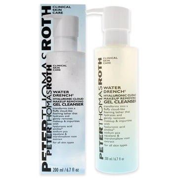 Water Drench Hyaluronic Cloud Makeup Removing Gel Cleanser by Peter Thomas Roth for Unisex - 6.7 oz Cleanser