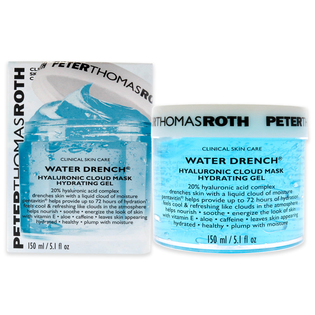 Water Drench Hyaluronic Cloud Hydrating Gel by Peter Thomas Roth for Unisex - 5.1 oz Gel