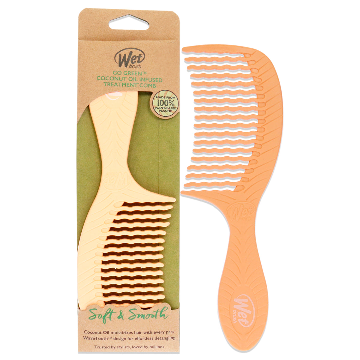 Go Green Detangling Infused Treatment Comb - Coconut Oil