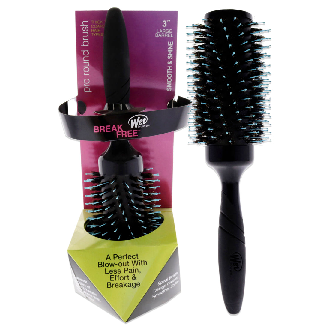 Pro Smooth and Shine Round Brush - Thick-Coarse Hair
