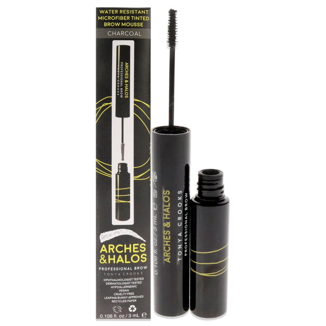 Microfiber Tinted Brow Mousse - Charcoal