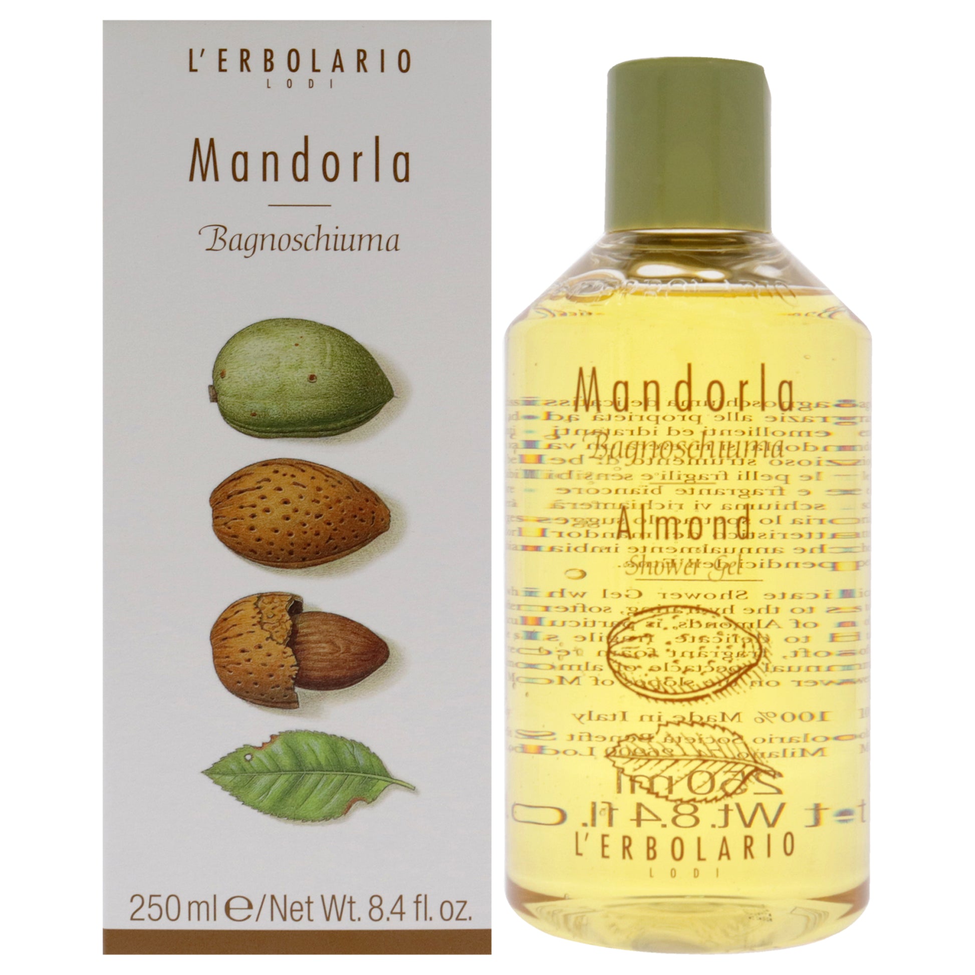 Almond Shower Gel by LErbolario for Unisex - 8.4 oz Shower Gel