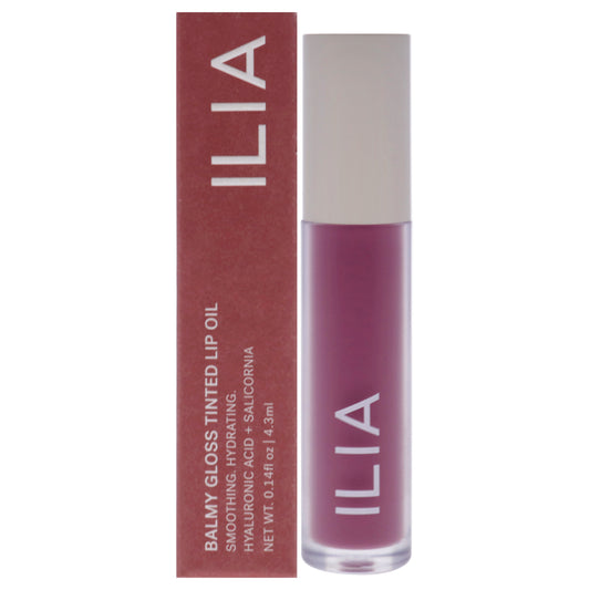 Balmy Gloss Tinted Lip Oil - Maybe Violet by ILIA Beauty for Women - 0.14 oz Lip Oil