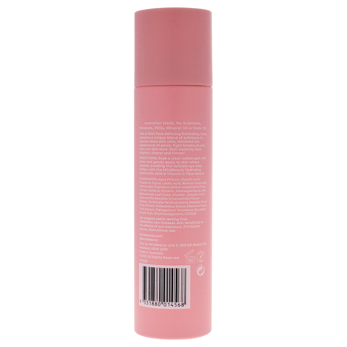 AHA-BHA Pore Refining Exfoliating Toner