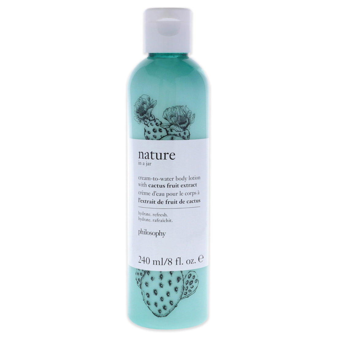Cream-to-Water Body Lotion With Cactus Fruit Extract