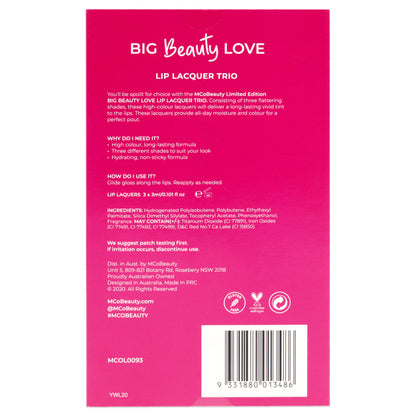 Big Beauty Love Lip Lacquer Trio Gloss