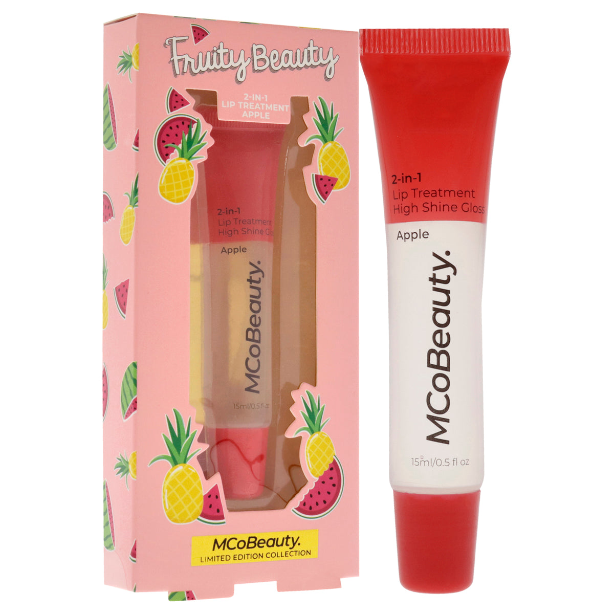 Fruity Beauty 2-In-1 Lip Treatment and High Shine Gloss