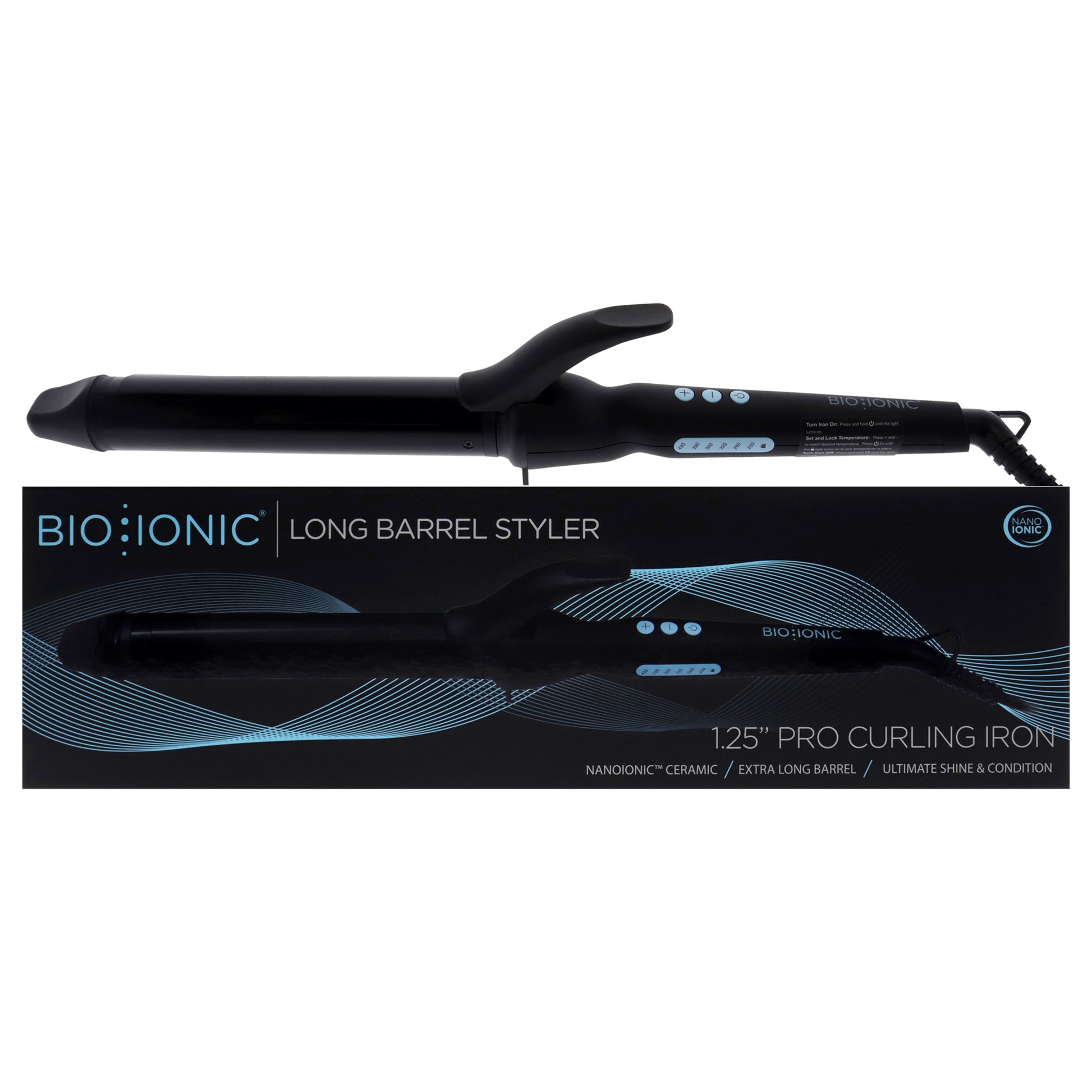 Bio Ionic Long Barrel Styler - Black