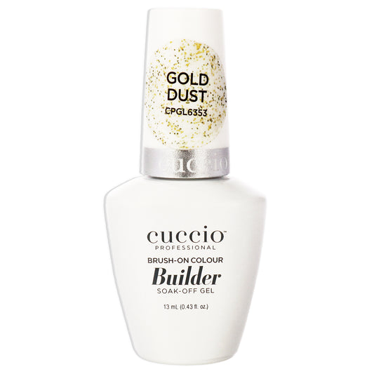 Brush-On Colour Builder Soak Off Gel - Gold Dust by Cuccio Pro for Women - 0.43 oz Nail Polish