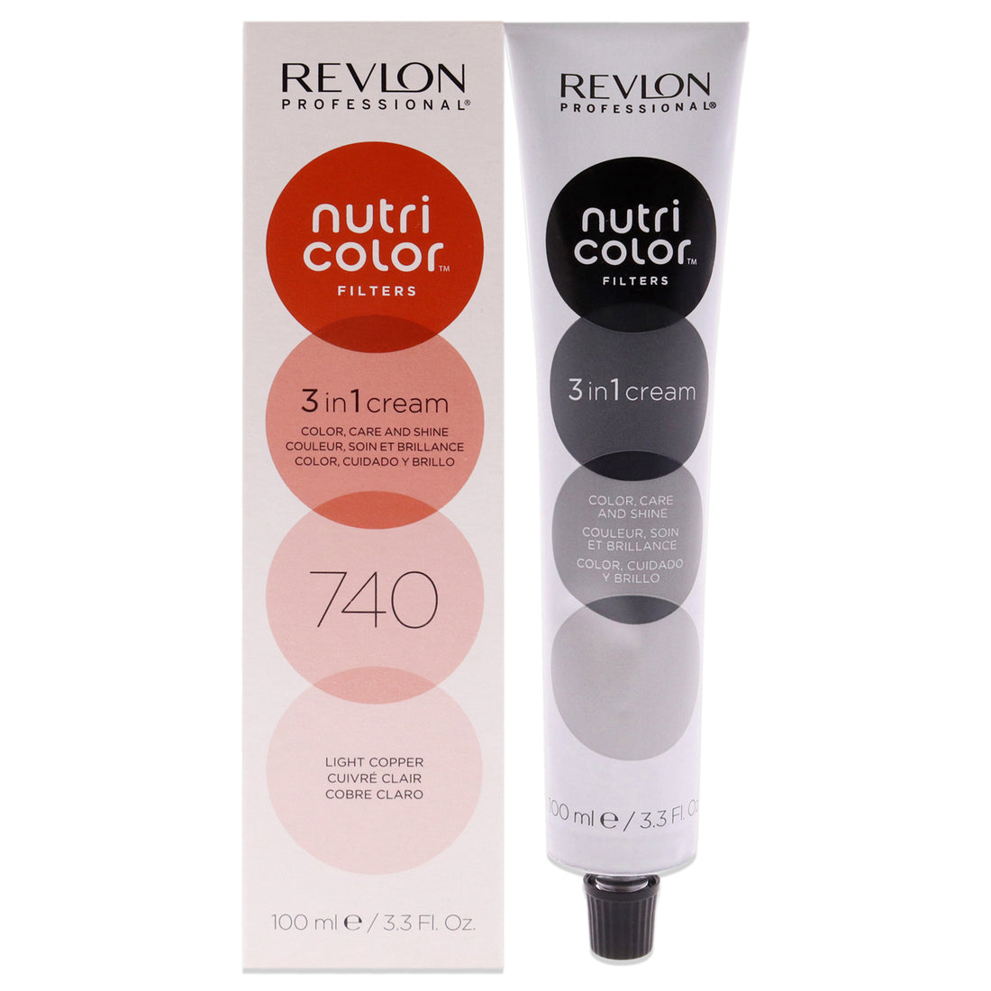 Nutri Color Cream - 740 Light Copper by Revlon for Unisex - 3.3 oz Hair Color