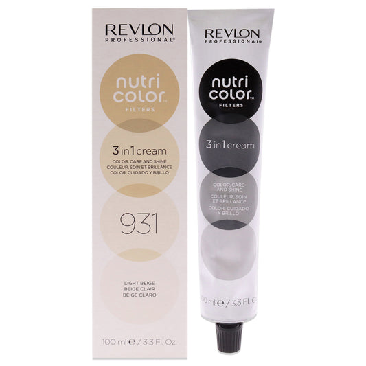 Nutri Color Cream - 931 Light Beige by Revlon for Unisex - 3.3 oz Hair Color