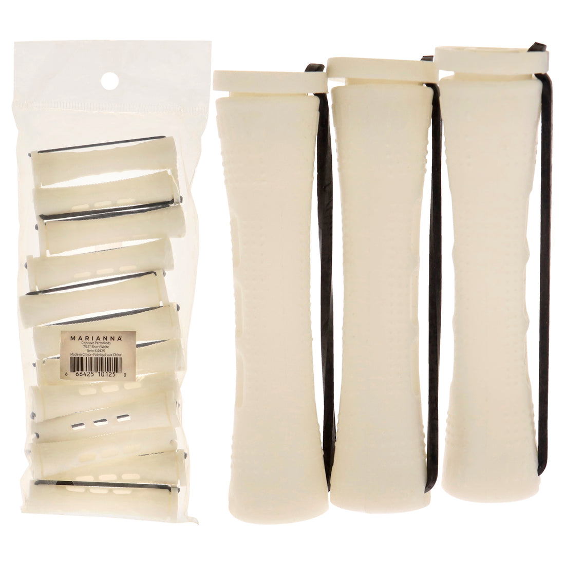 Concave Perm Rods Short - White