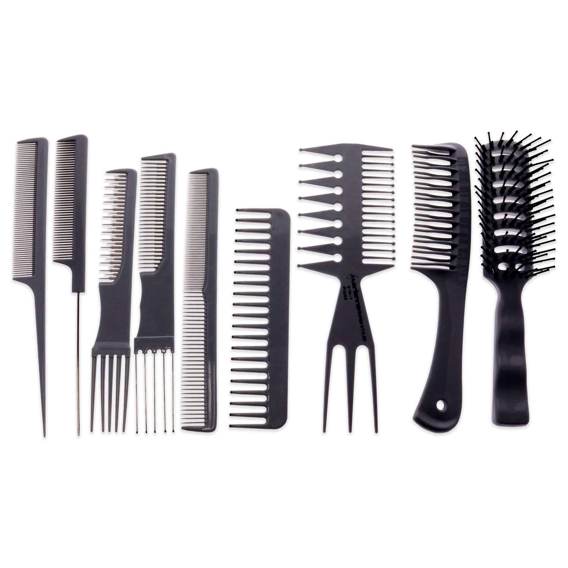 Professional Plastic Comb and Brush Set
