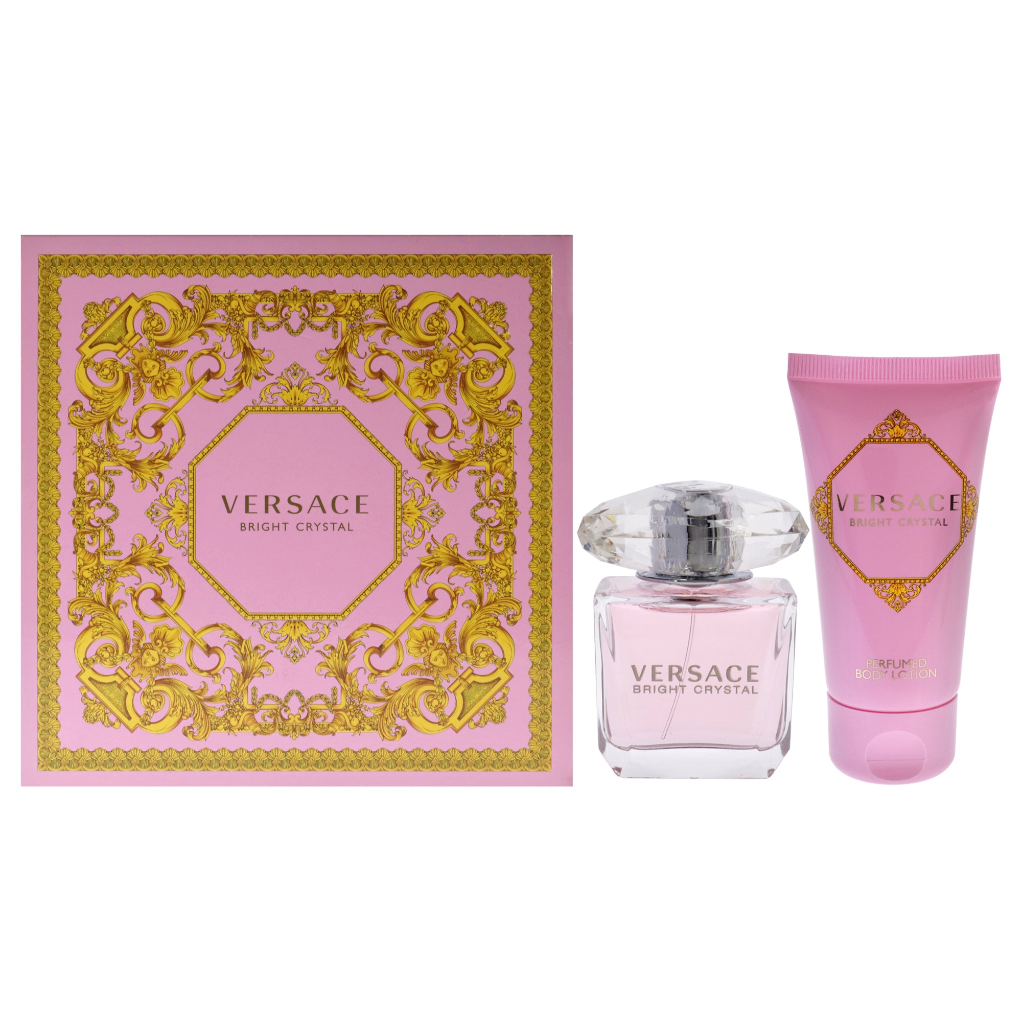 Versace Bright Crystal by Versace for Women - 2 Pc Gift Set 1oz EDT Spray, 1.7oz Body Lotion