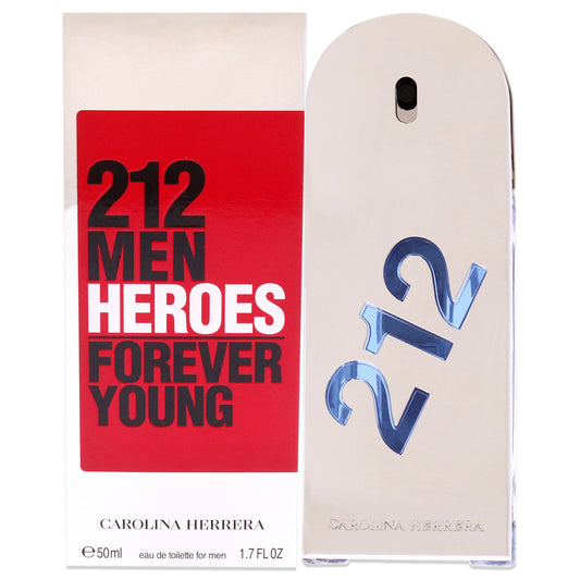 212 Heroes Forever Young by Carolina Herrera for Men - 1.7 oz EDT Spray