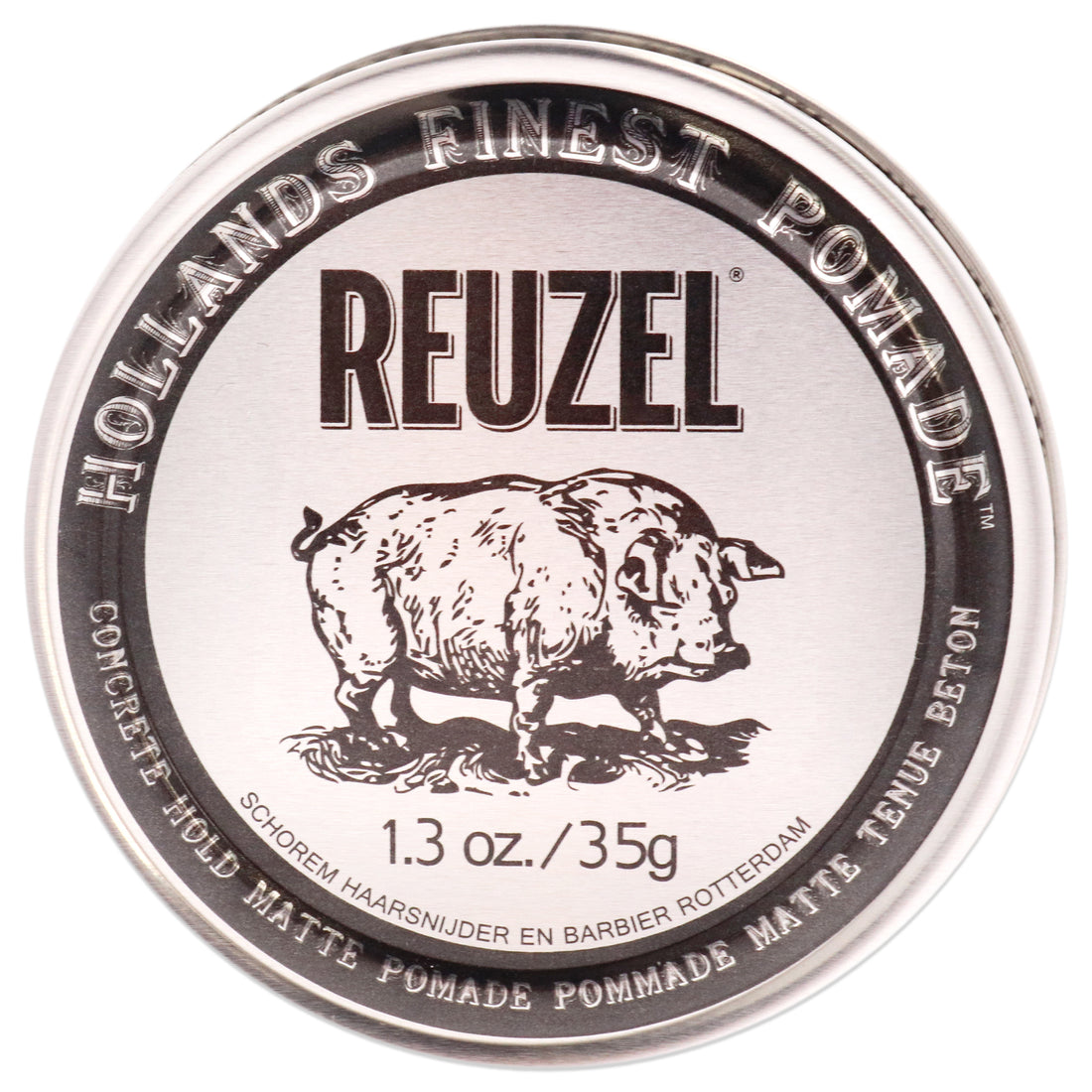 Concrete Hold Matte Pomade by Reuzel for Men - 1.3 oz Pomade