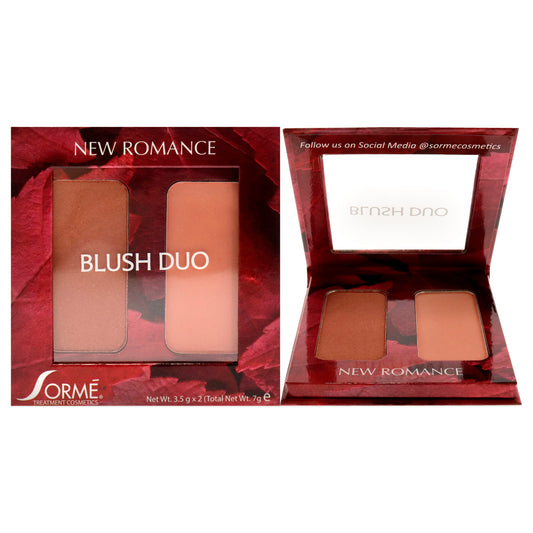 Blush Duo Compacts - New Romance by Sorme Cosmetics for Women - 2 x 0.12 oz Blush