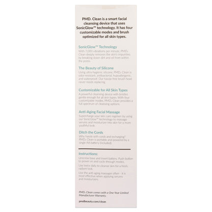 PMD Clean - Teal with White Facial Brush