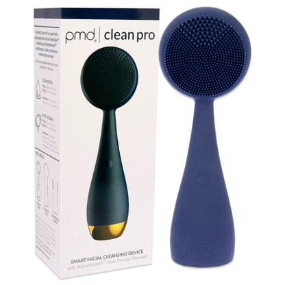 PMD Clean Pro - Navy with Gold Finish Facial Brush