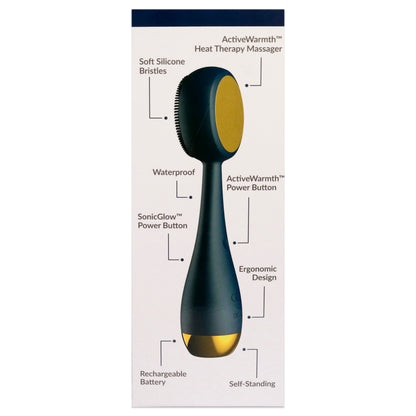 PMD Clean Pro - Navy with Gold Finish Facial Brush