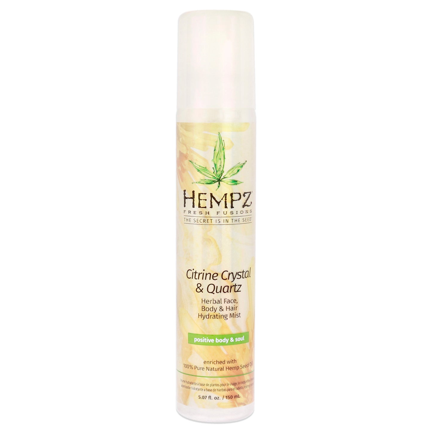 Fresh Fusions Citrine Crystal and Quartz Herbal Face, Body and Hair Hydrating Mist