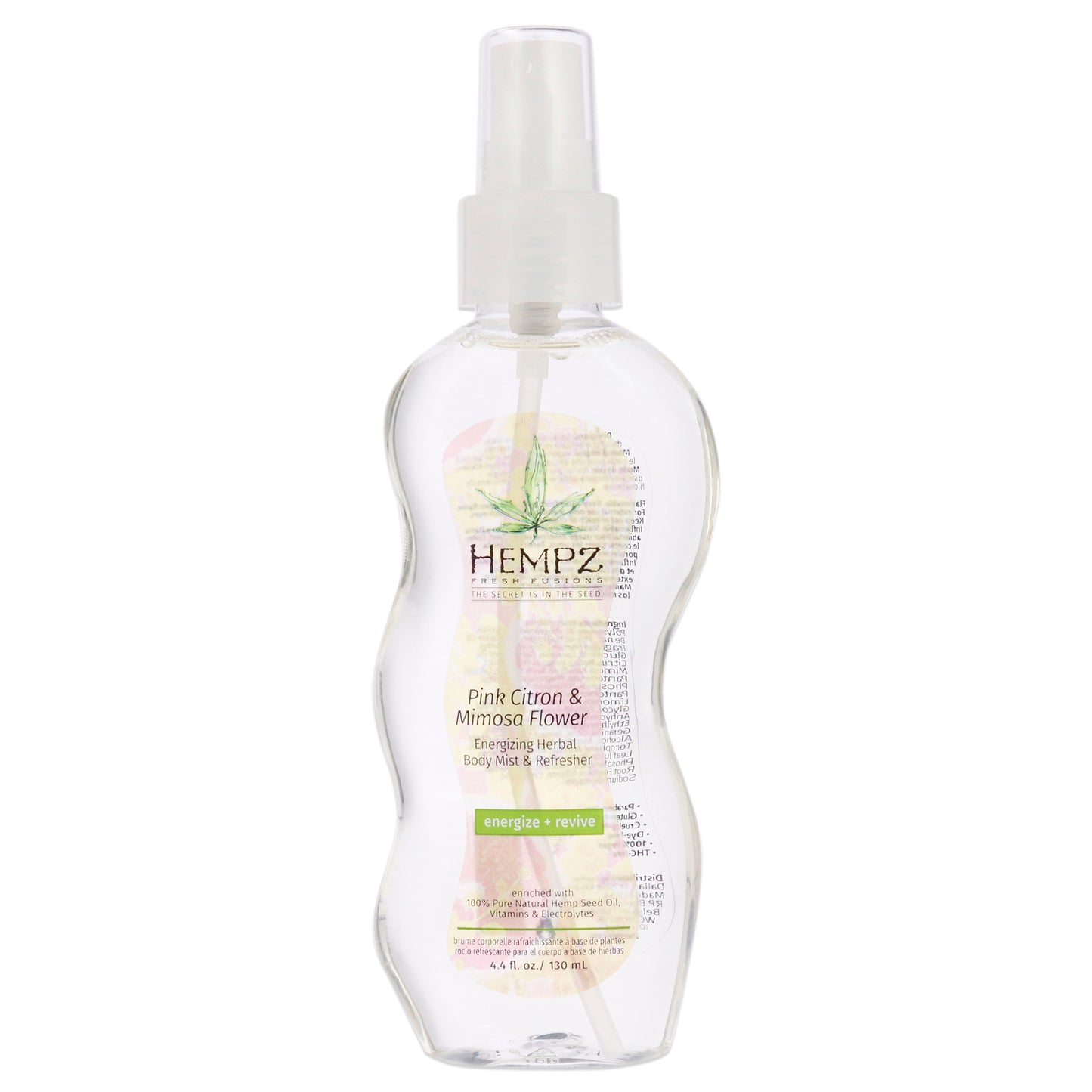 Fresh Fusions Pink Citron and Mimosa Flower Energizing Herbal Body Mist and Refresher