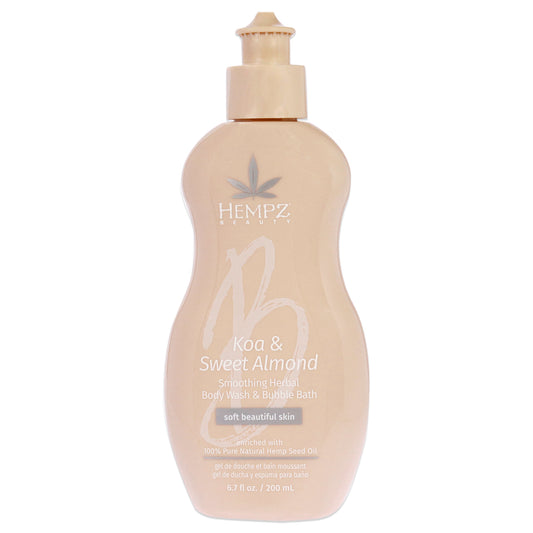 Koa and Sweet Almond Smoothing Herbal Bubble Bath and Body Wash