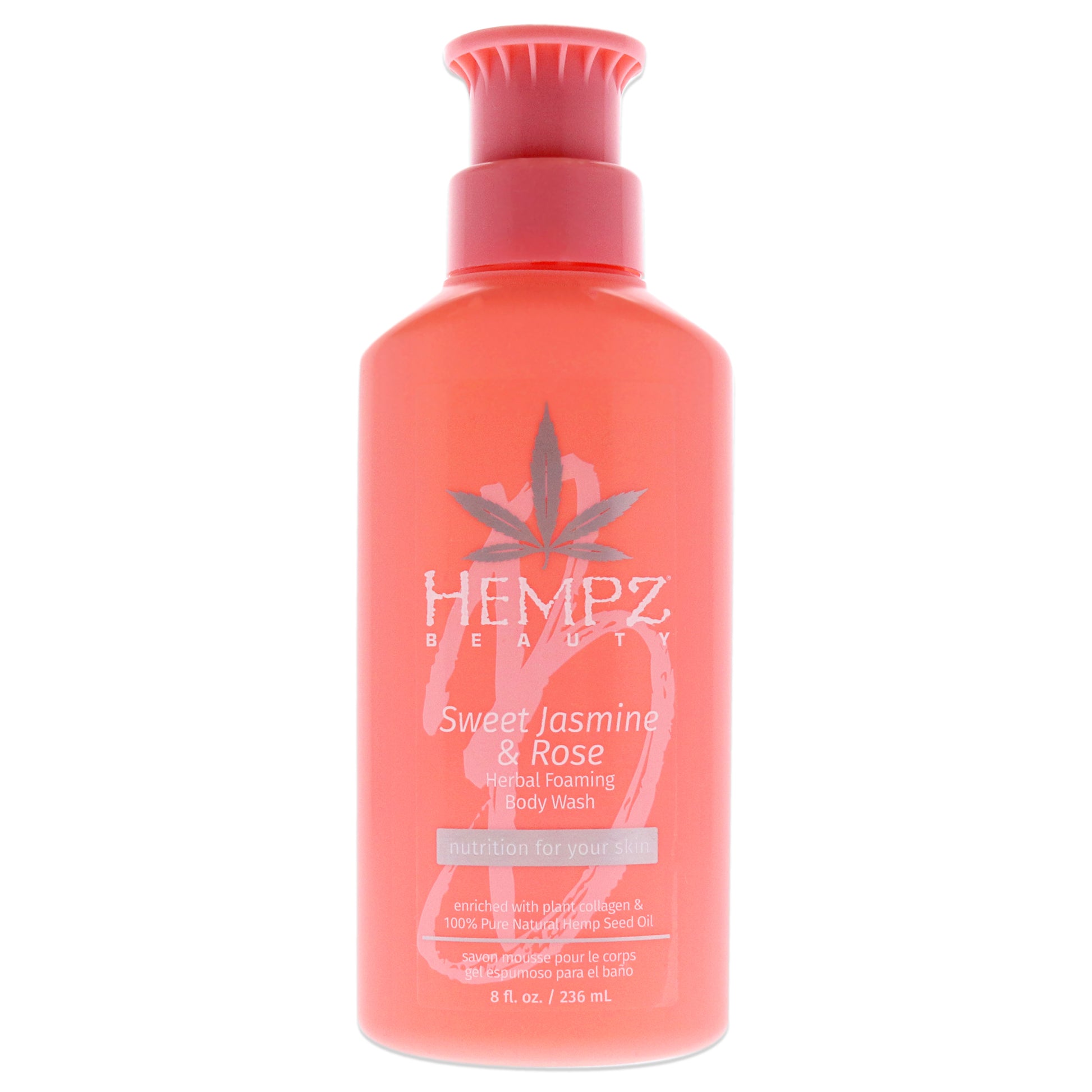 Sweet Jasmine and Rose Collagen Infused Herbal Foaming Body Wash