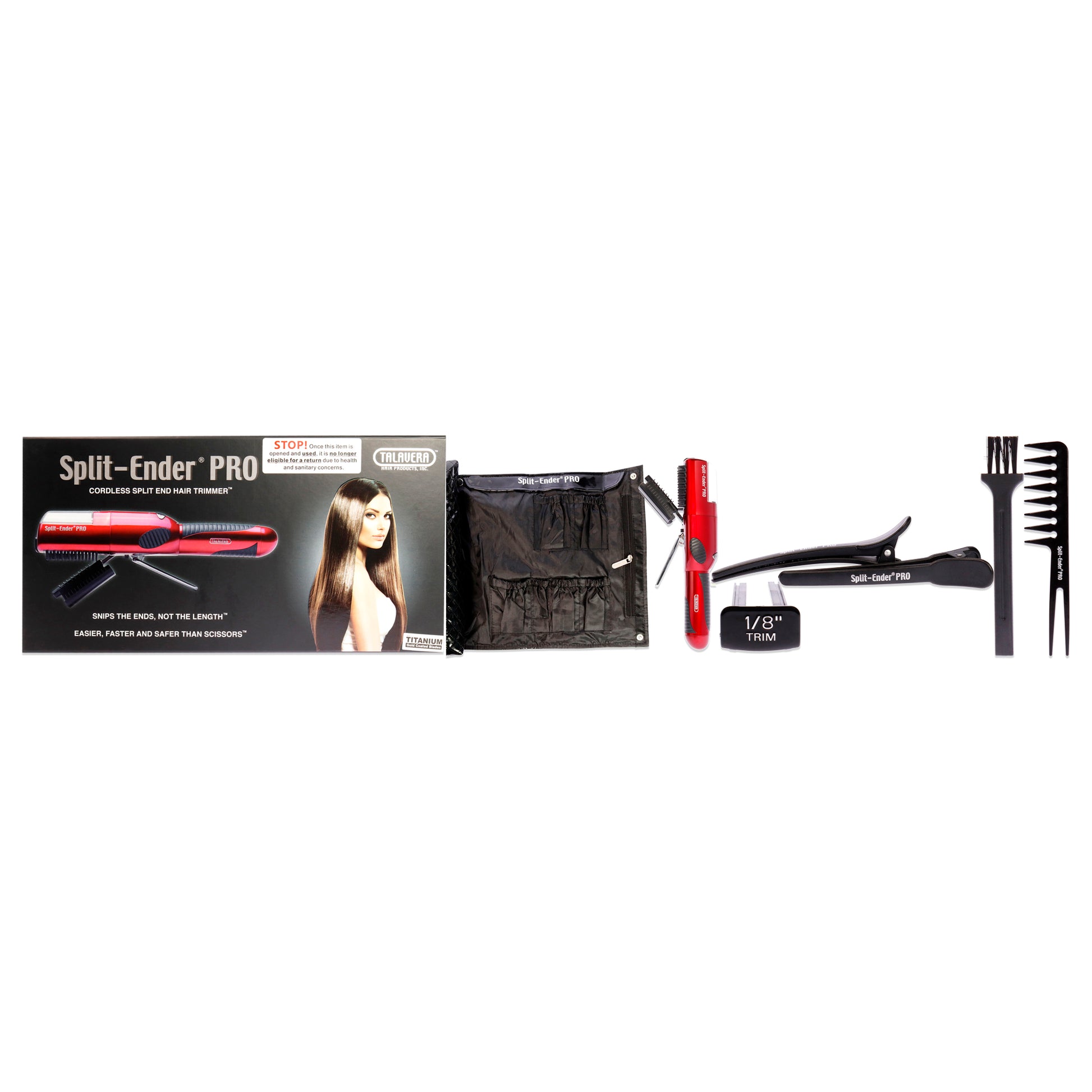 Split-Ender Pro Cordless Hair Trimmer - Metallic Red