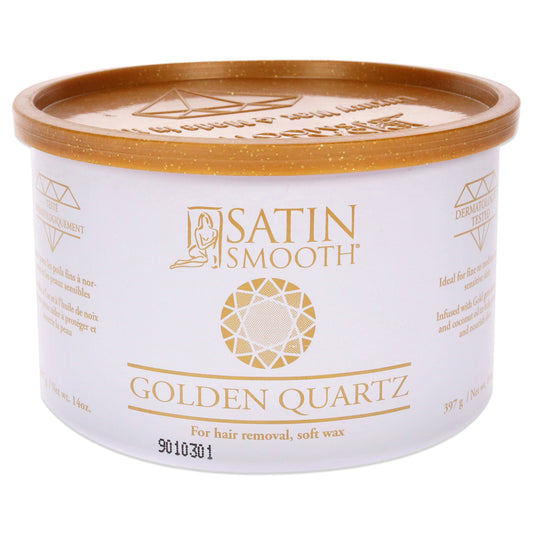 Golden Quartz Soft Wax by Satin Smooth for Women - 14 oz Wax
