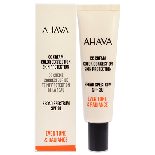 CC Cream Color Correction Skin Protection SPF 30 by Ahava for Women - 1 oz Sunscreen