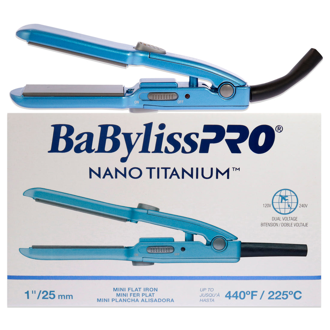 Nano Titanium Mini Flat Iron - BNT3053UC - Blue