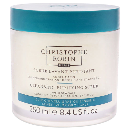 Cleansing Purifying Scrub with Sea Salt by Christophe Robin for Unisex - 8.4 oz Scrub