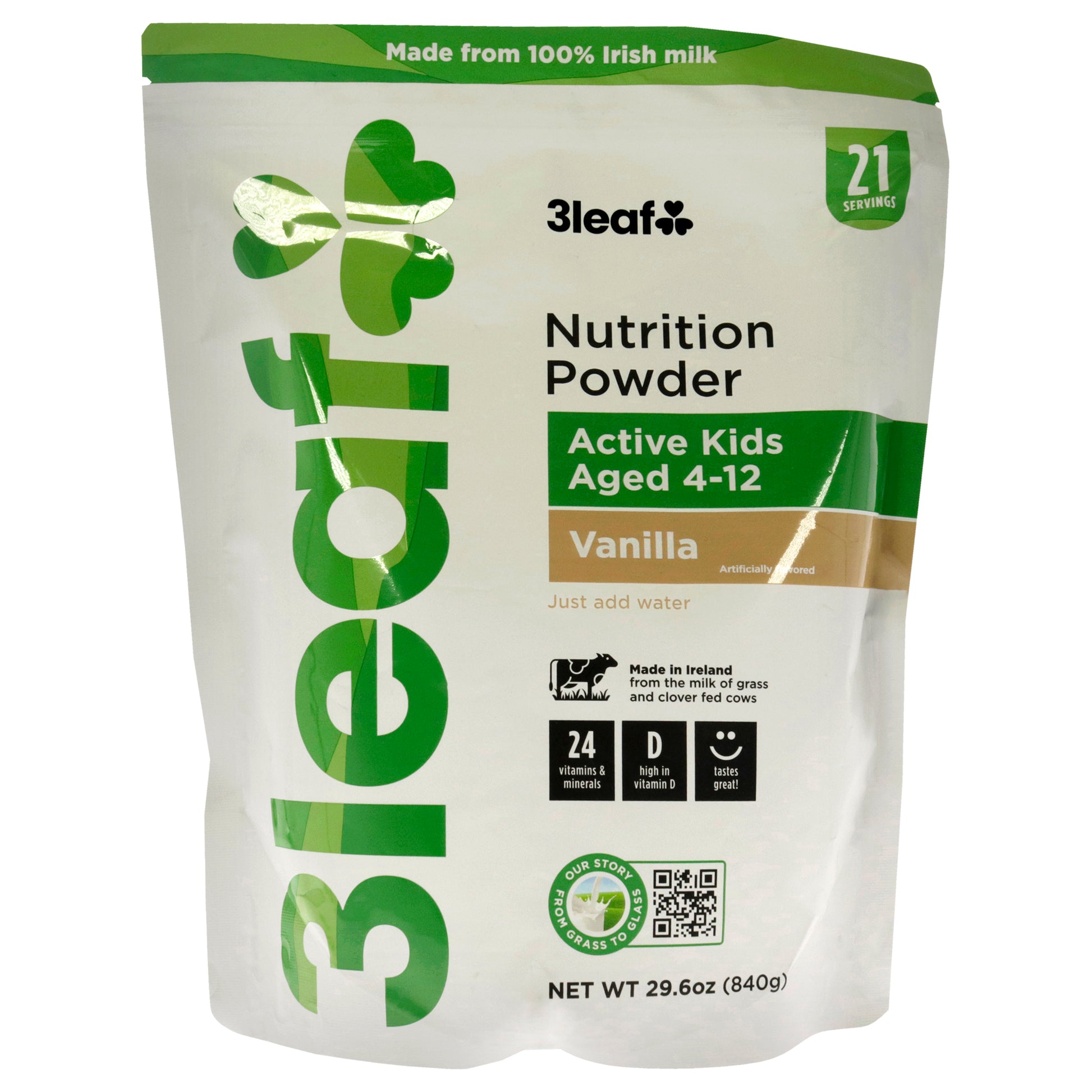 3Leaf Nutrition Powder Active Kids Aged 4-12
