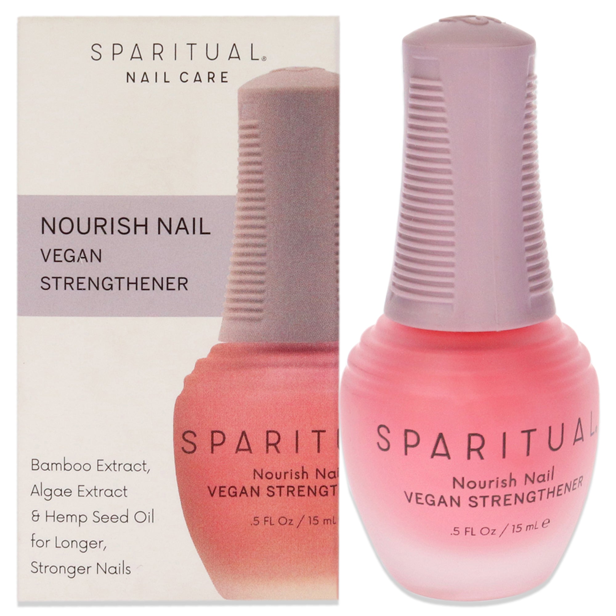 Slow Beauty Nourish Nail Vegan Strengthener by SpaRitual for Women - 0.5 oz Nail Strengthener