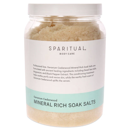Mineral Rich Soak Salts - Geranium Cedarwood