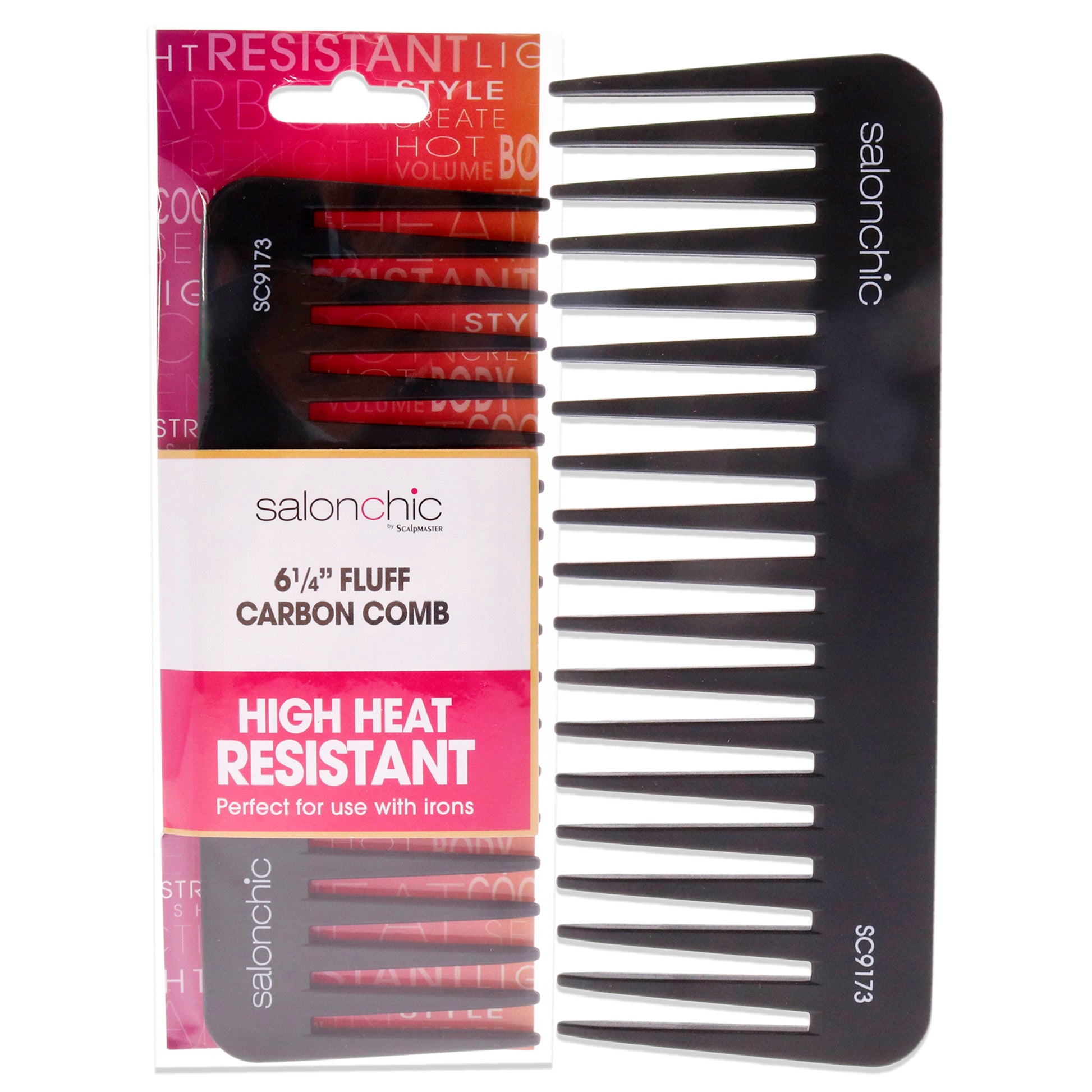 Fluff Carbon Comb High Heat Resistant 6.25