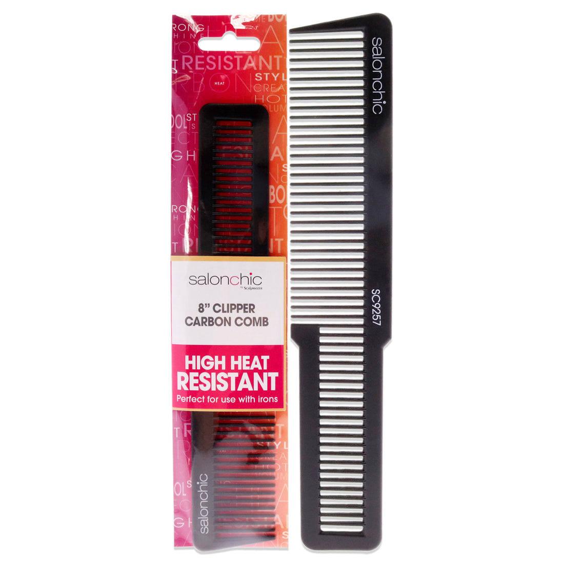 Flat Top Clipper Carbon Comb High Heat Resistant 8