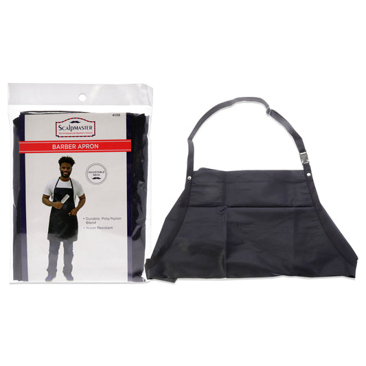 Barber Water Resistant Hair Stylist - Black by Scalpmaster for Unisex - 1 Pc Apron